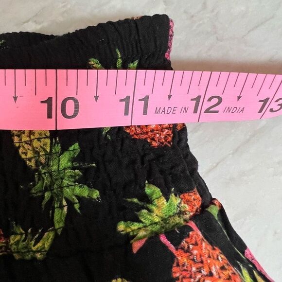 L’Amour Nanette Lepore black pineapple pants stretch elastic waist size XS - Picture 4 of 6